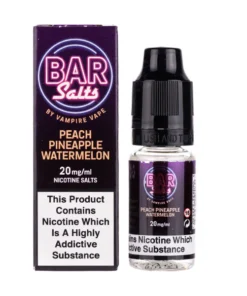 Peach Pineapple Watermelon Nic Salt E-Liquid by Vampire Vape Bar Salts