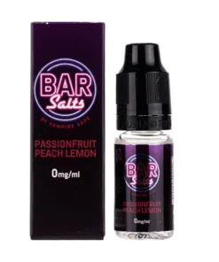 Passionfruit Peach Lemon Nic Salt E-Liquid by Vampire Vape Bar Salts